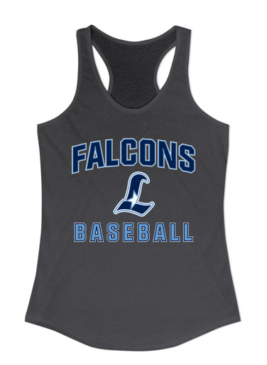 Liberty Falcons L Script Baseball #1 Women's Tank Top