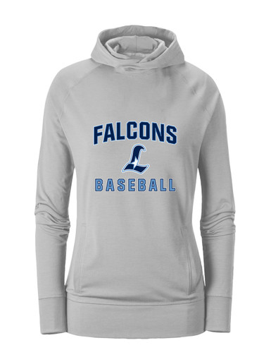 Liberty Falcons L Script Baseball #1 Women's Hoodie
