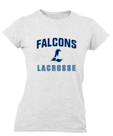 Liberty Falcons L Script Lacrosse Women's SS T-Shirt