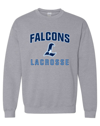 Liberty Falcons L Script Lacrosse Men's Sweatshirt