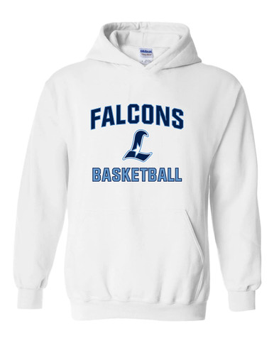 Liberty Falcons L Script Basketball #1 Men's Hoodie
