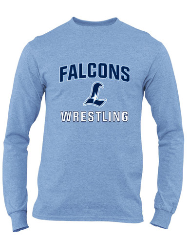 Liberty Falcons L Script Wrestling Men's LS T-Shirt
