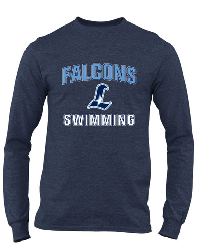Liberty Falcons L Script Swimming Men's Premium LS T-Shirt