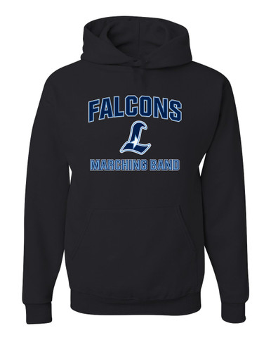 Liberty Falcons L Script Marching Band Men's Premium Hoodie