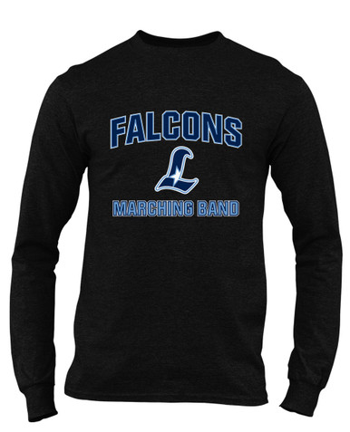 Liberty Falcons L Script Marching Band Men's Premium LS T-Shirt
