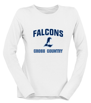 Liberty Falcons L Script Cross Country Women's Premium LS T-Shirt