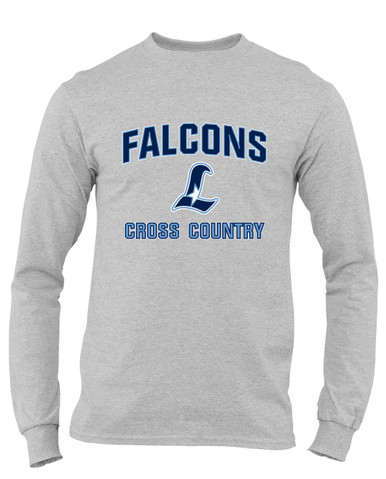 Liberty Falcons L Script Cross Country Men's Premium LS T-Shirt