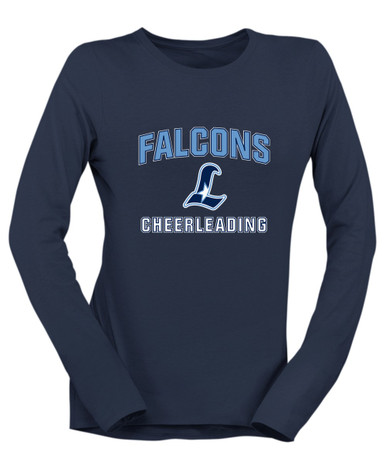 Liberty Falcons L Script Cheerleading Women's Premium LS T-Shirt