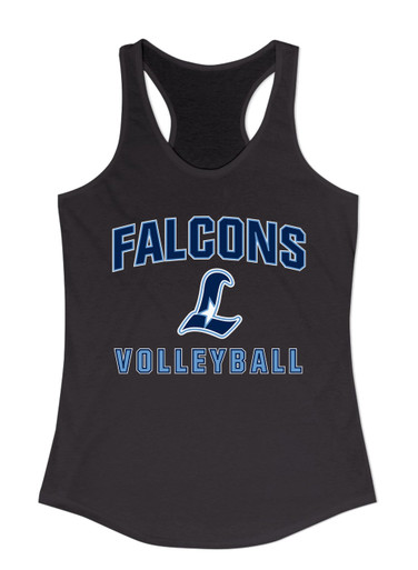 Liberty Falcons L Script Volleyball Women's Tank Top