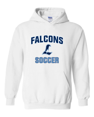 Liberty Falcons L Script Soccer #1 Men's Hoodie