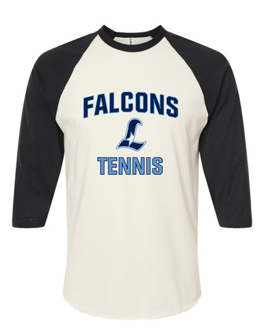 Liberty Falcons L Script Tennis Women's Baseball T-Shirt