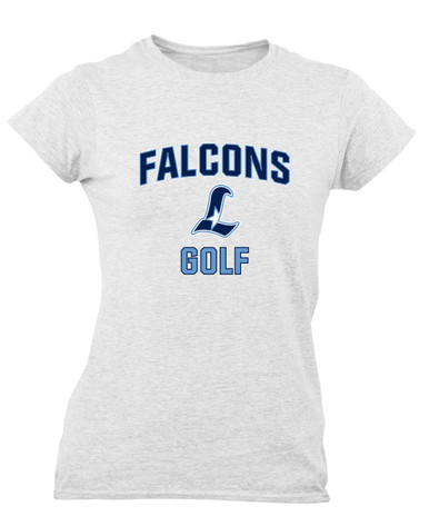 Liberty Falcons L Script Golf Women's Premium SS T-Shirt