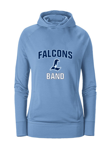 Liberty Falcons L Script Band # 1 Women's Hoodie