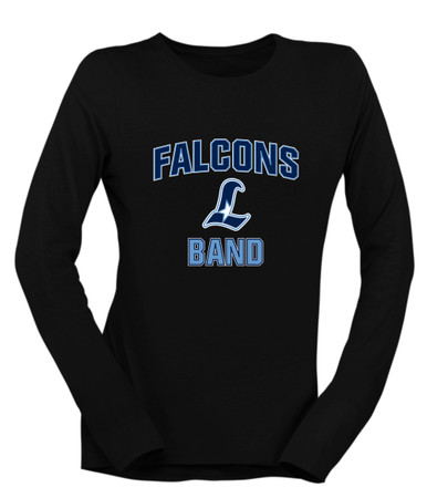 Liberty Falcons L Script Band # 1 Women's Premium LS T-Shirt