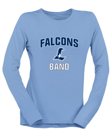 Liberty Falcons L Script Band # 1 Women's LS T-Shirt