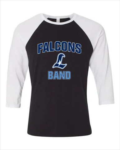 Liberty Falcons L Script Band # 1 Women's Baseball T-Shirt
