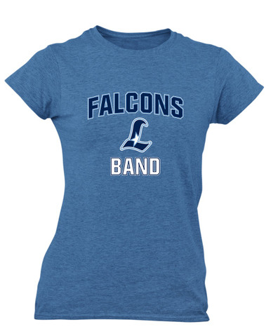 Liberty Falcons L Script Band # 1 Women's Premium SS T-Shirt
