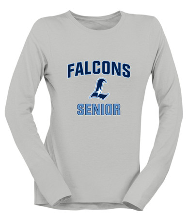 Liberty Falcons L Script Senior #1 Women's Premium LS T-Shirt