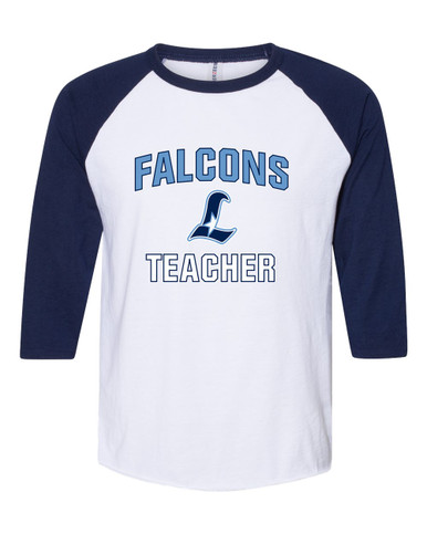 Liberty Falcons L Script Teacher Women's Baseball T-Shirt