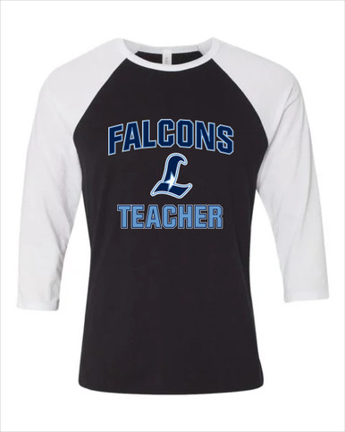 Liberty Falcons L Script Teacher Men's Baseball T-Shirt