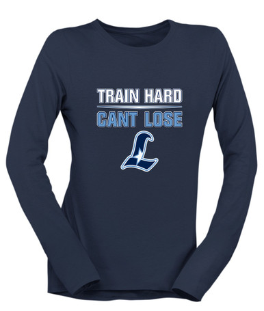 Liberty Falcons L Script Train Hard, Can't Lose Women's LS T-Shirt