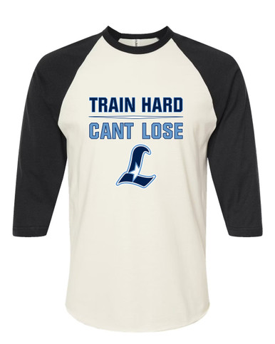 Liberty Falcons L Script Train Hard, Can't Lose Men's Baseball T-Shirt