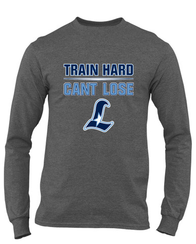 Liberty Falcons L Script Train Hard, Can't Lose Men's LS T-Shirt