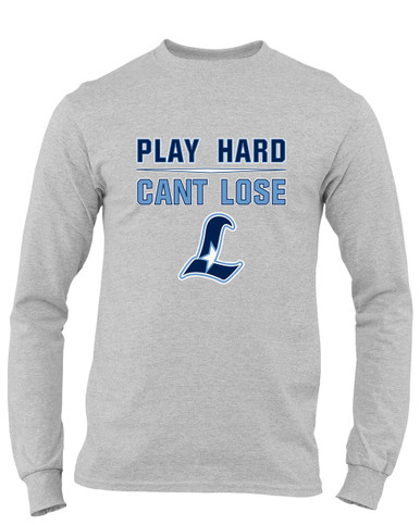 Liberty Falcons L Script Play Hard, Can't Lose Men's LS T-Shirt