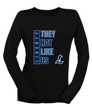 Liberty Falcons L Script They Not Like Us #1 Women's Premium LS T-Shirt