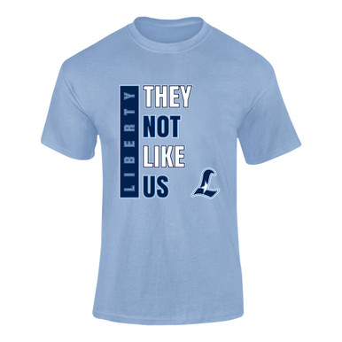 Liberty Falcons L Script They Not Like Us #1 Men's SS T-Shirt