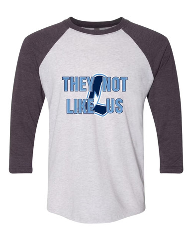 Liberty Falcons L Script They Not Like Us #2 Women's Baseball T-Shirt