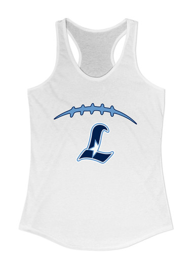Liberty Falcons L Script Football #2 Women's Tank Top