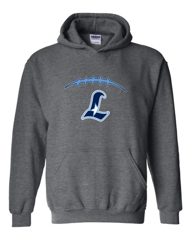 Liberty Falcons L Script Football #2 Men's Hoodie
