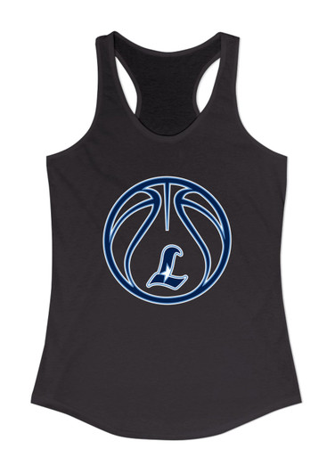 Liberty Falcons L Script Basketball #2 Women's Tank Top