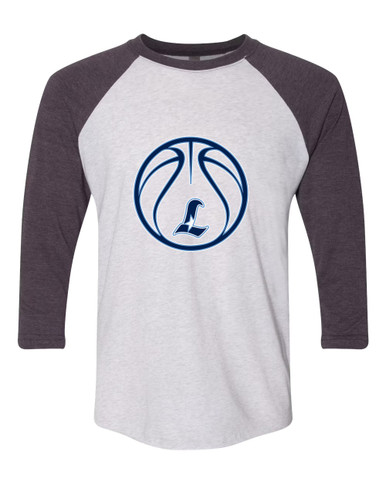 Liberty Falcons L Script Basketball #2 Men's Baseball T-Shirt