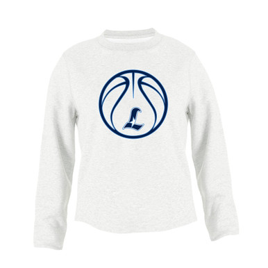 Liberty Falcons L Script Basketball #2 Men's Sweatshirt