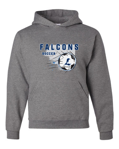 Liberty Falcons L Script Soccer #2 Men's Premium Hoodie