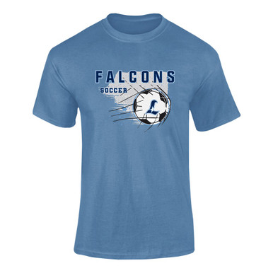 Liberty Falcons L Script Soccer #2 Men's Premium SS T-Shirt