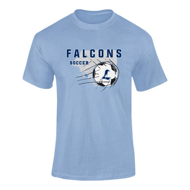 Liberty Falcons L Script Soccer #2 Men's SS T-Shirt