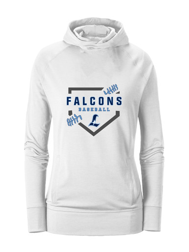 Liberty Falcons L Script Baseball #2 Women's Hoodie