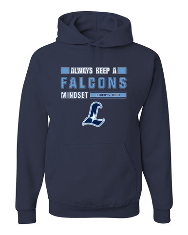 Liberty Falcons L Script Mindset Men's Premium Hoodie