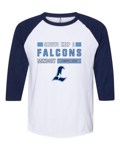 Liberty Falcons L Script Mindset Men's Baseball T-Shirt