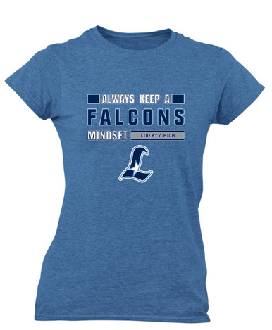 Liberty Falcons L Script Mindset Women's Premium SS T-Shirt