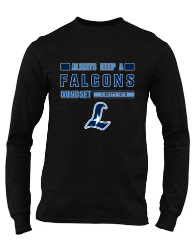 Liberty Falcons L Script Mindset Men's LS T-Shirt