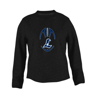 Liberty Falcons L Script Football #4 Women's Sweatshirt