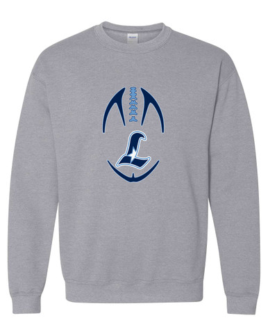 Liberty Falcons L Script Football #4 Men's Sweatshirt
