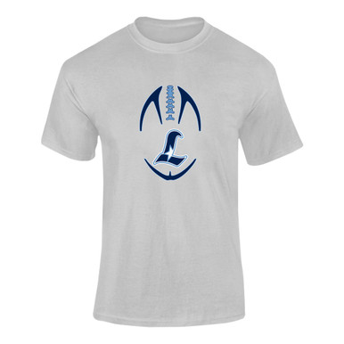 Liberty Falcons L Script Football #4 Men's SS T-Shirt
