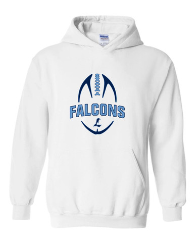 Liberty Falcons L Script Football #5 Men's Hoodie
