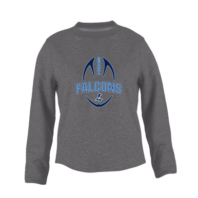 Liberty Falcons L Script Football #5 Women's Sweatshirt