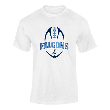 Liberty Falcons L Script Football #5 Men's SS T-Shirt